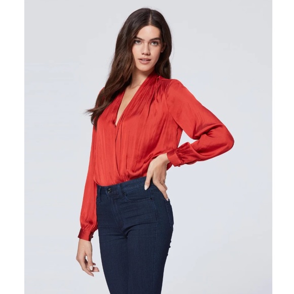 PAIGE “Sevilla” Bodysuit (Red/Rust) - Picture 2 of 16